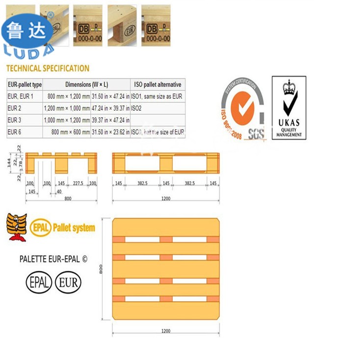 魯(lǔ)達包裝(圖)_歐标(biāo)木托盤批發_黑龍(lóng)江歐标木(mù)托盤